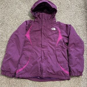 The North Face Women's Purple and Pink Ski Jacket